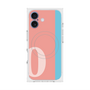 プレミアムスクエアケース with MagSafe［ オリジナル - initial color line - O pink ］