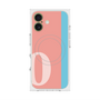 プレミアムスクエアケース with MagSafe［ オリジナル - initial color line - O pink ］