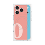 プレミアムスクエアケース with MagSafe［ オリジナル - initial color line - O pink ］