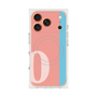 プレミアムスクエアケース with MagSafe［ オリジナル - initial color line - O pink ］