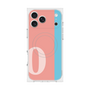 プレミアムスクエアケース with MagSafe［ オリジナル - initial color line - O pink ］
