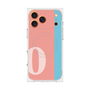 プレミアムスクエアケース with MagSafe［ オリジナル - initial color line - O pink ］