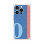 プレミアムスクエアケース with MagSafe［ オリジナル - initial color line - O blue ］