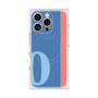 プレミアムスクエアケース with MagSafe［ オリジナル - initial color line - O blue ］