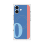 プレミアムスクエアケース with MagSafe［ オリジナル - initial color line - O blue ］