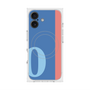 プレミアムスクエアケース with MagSafe［ オリジナル - initial color line - O blue ］