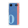 プレミアムスクエアケース with MagSafe［ オリジナル - initial color line - O blue ］