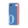 プレミアムスクエアケース with MagSafe［ オリジナル - initial color line - O blue ］