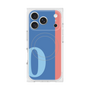 プレミアムスクエアケース with MagSafe［ オリジナル - initial color line - O blue ］