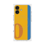 プレミアムスクエアケース with MagSafe［ オリジナル - initial color line - O orange ］
