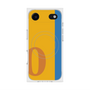 プレミアムスクエアケース with MagSafe［ オリジナル - initial color line - O orange ］