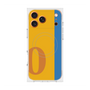 プレミアムスクエアケース with MagSafe［ オリジナル - initial color line - O orange ］