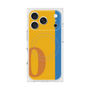 プレミアムスクエアケース with MagSafe［ オリジナル - initial color line - O orange ］