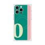 プレミアムスクエアケース with MagSafe［ オリジナル - initial color line - O green ］