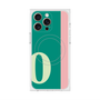 プレミアムスクエアケース with MagSafe［ オリジナル - initial color line - O green ］