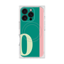 プレミアムスクエアケース with MagSafe［ オリジナル - initial color line - O green ］