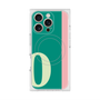プレミアムスクエアケース with MagSafe［ オリジナル - initial color line - O green ］