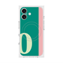 プレミアムスクエアケース with MagSafe［ オリジナル - initial color line - O green ］