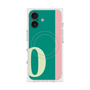 プレミアムスクエアケース with MagSafe［ オリジナル - initial color line - O green ］