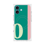 プレミアムスクエアケース with MagSafe［ オリジナル - initial color line - O green ］