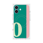 プレミアムスクエアケース with MagSafe［ オリジナル - initial color line - O green ］