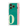 プレミアムスクエアケース with MagSafe［ オリジナル - initial color line - O green ］