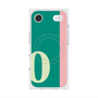 プレミアムスクエアケース with MagSafe［ オリジナル - initial color line - O green ］