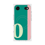 プレミアムスクエアケース with MagSafe［ オリジナル - initial color line - O green ］