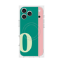 プレミアムスクエアケース with MagSafe［ オリジナル - initial color line - O green ］