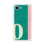 プレミアムスクエアケース with MagSafe［ オリジナル - initial color line - O green ］