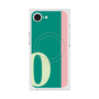 プレミアムスクエアケース with MagSafe［ オリジナル - initial color line - O green ］