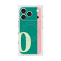 プレミアムスクエアケース with MagSafe［ オリジナル - initial color line - O green ］