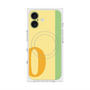 プレミアムスクエアケース with MagSafe［ オリジナル - initial color line - O yellow ］