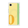 プレミアムスクエアケース with MagSafe［ オリジナル - initial color line - O yellow ］
