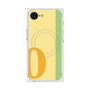 プレミアムスクエアケース with MagSafe［ オリジナル - initial color line - O yellow ］