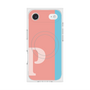 プレミアムスクエアケース with MagSafe［ オリジナル - initial color line - P pink ］