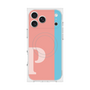 プレミアムスクエアケース with MagSafe［ オリジナル - initial color line - P pink ］