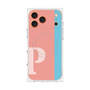 プレミアムスクエアケース with MagSafe［ オリジナル - initial color line - P pink ］