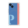 プレミアムスクエアケース with MagSafe［ オリジナル - initial color line - P blue ］