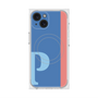 プレミアムスクエアケース with MagSafe［ オリジナル - initial color line - P blue ］