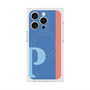 プレミアムスクエアケース with MagSafe［ オリジナル - initial color line - P blue ］