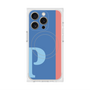 プレミアムスクエアケース with MagSafe［ オリジナル - initial color line - P blue ］