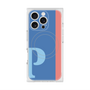 プレミアムスクエアケース with MagSafe［ オリジナル - initial color line - P blue ］