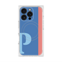 プレミアムスクエアケース with MagSafe［ オリジナル - initial color line - P blue ］