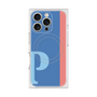 プレミアムスクエアケース with MagSafe［ オリジナル - initial color line - P blue ］