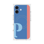 プレミアムスクエアケース with MagSafe［ オリジナル - initial color line - P blue ］