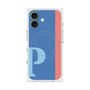 プレミアムスクエアケース with MagSafe［ オリジナル - initial color line - P blue ］