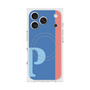 プレミアムスクエアケース with MagSafe［ オリジナル - initial color line - P blue ］