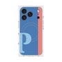 プレミアムスクエアケース with MagSafe［ オリジナル - initial color line - P blue ］