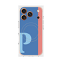 プレミアムスクエアケース with MagSafe［ オリジナル - initial color line - P blue ］
